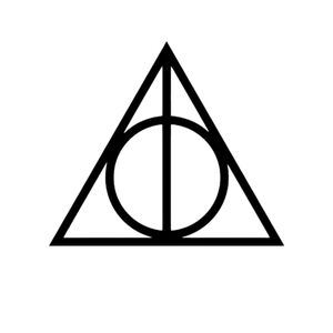 Harry Potter Deathly Hallows Symbol Dark Mark Vinyl Auto Laptop Decal Sticker